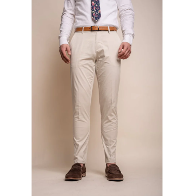 Mario - Men's Summer Beige Trousers