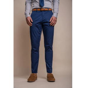 Mario – Men’s Summer Blue Smart Trousers