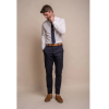 Mario - Men's Classic Summer Navy Trousers
