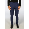Mark - Men's Navy Blue Checked Trousers