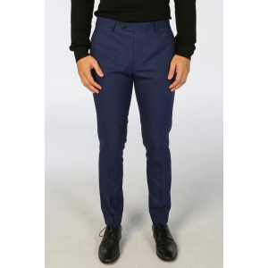 Mark – Men’s Navy Blue Checked Trousers