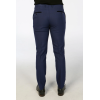Mark - Men's Navy Blue Checked Trousers
