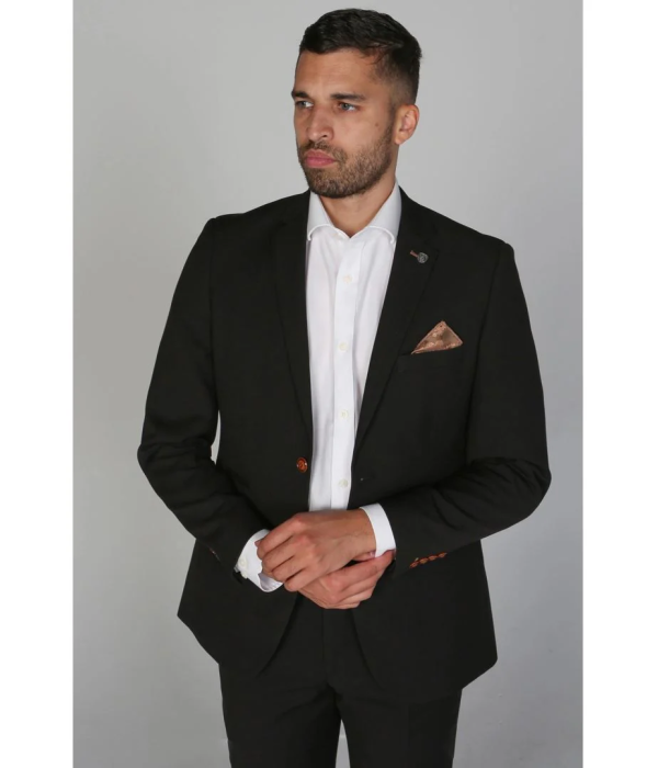 Mayfair- Men's Plain Black Blazer