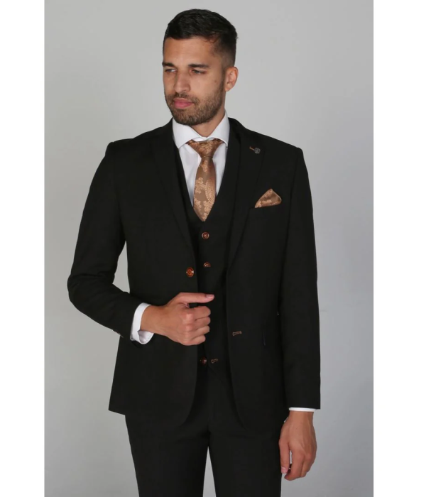 Mayfair- Men's Plain Black Blazer