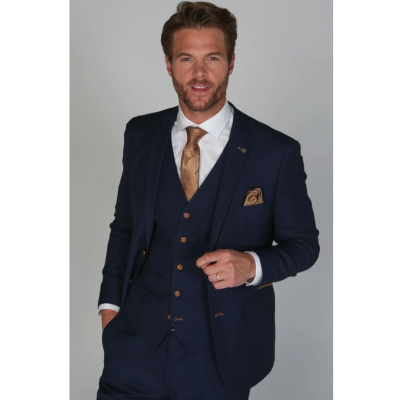 Mayfair- Men's Plain Navy Blazer