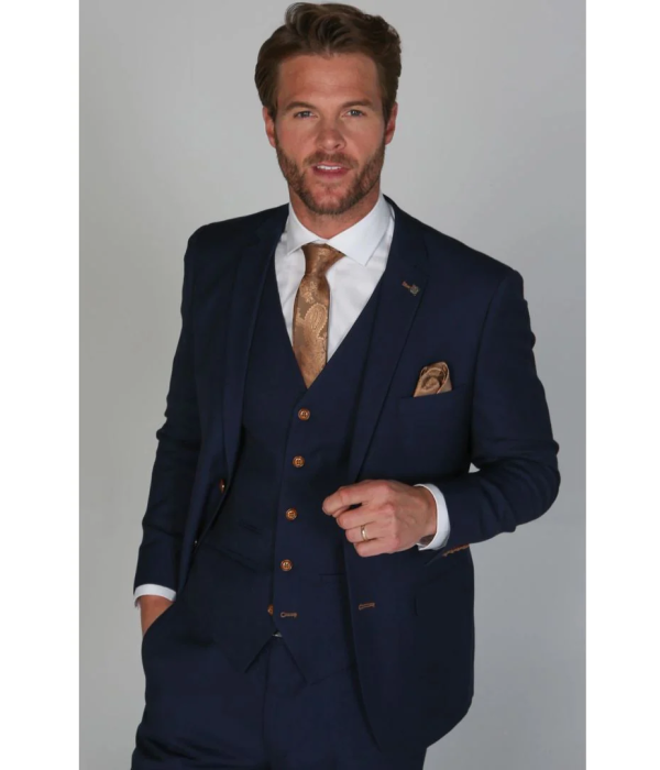 Mayfair- Men's Plain Navy Blazer