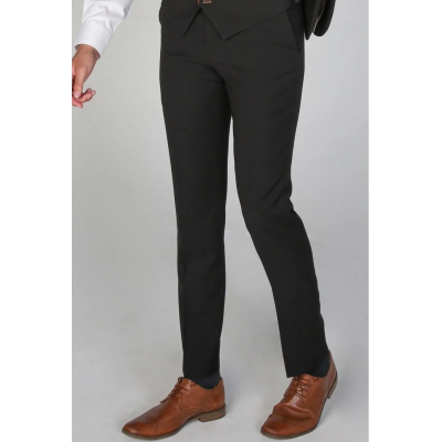 Mayfair- Men's Plain Black Trouser