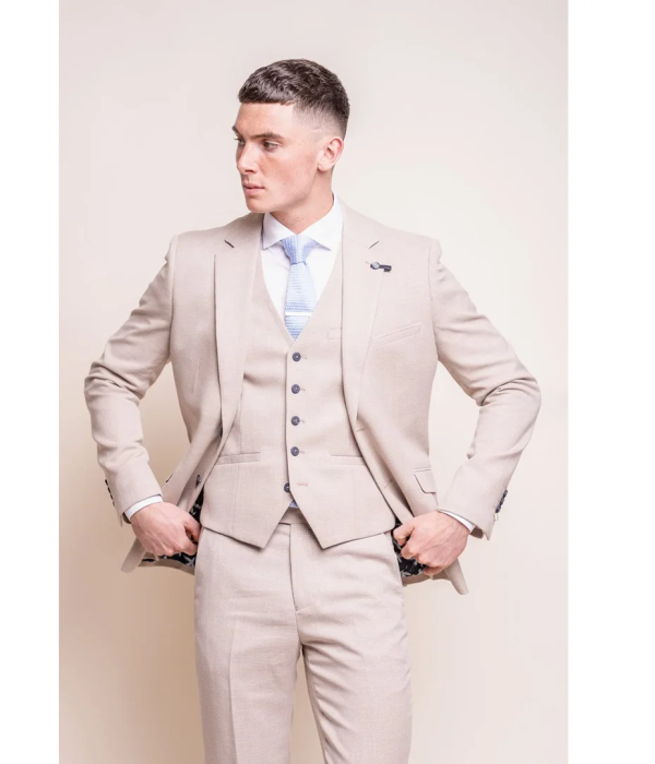 Miami - Men's Beige Wedding Blazer