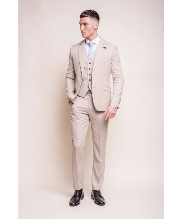 Miami - Men's Beige Wedding Blazer