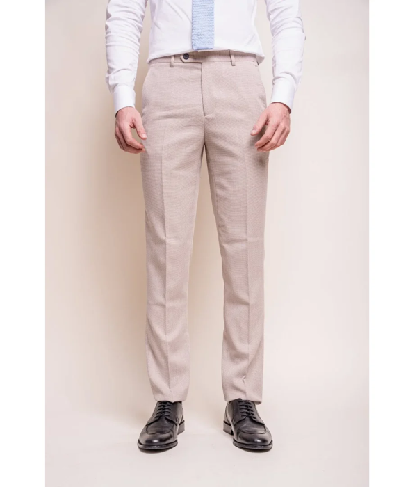 Miami - Men's Beige Wedding Trousers