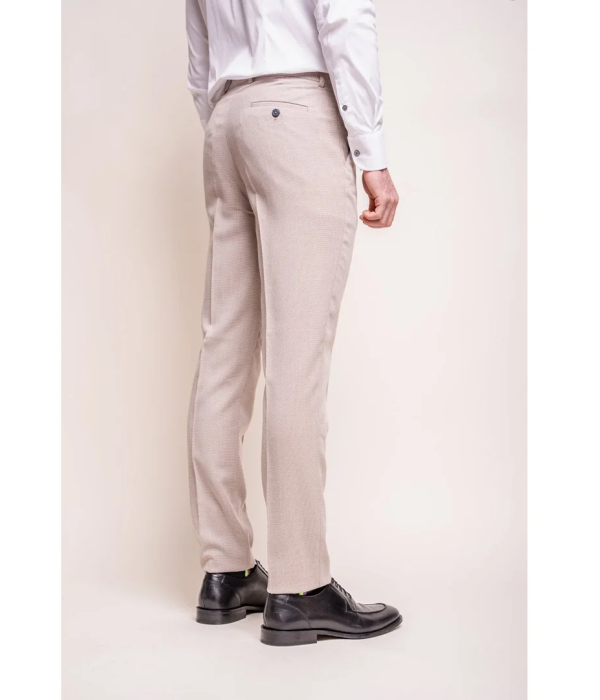 Miami - Men's Beige Wedding Trousers