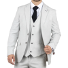 Miller - Men's Grey Checked Plaid Tailored Fit Blazer