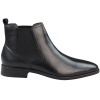 Mens Black Slip On Chelsea Boots Real Leather Smart Casual