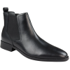 Mens Black Slip On Chelsea Boots Real Leather Smart Casual