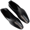 Mens Black Slip On Chelsea Boots Real Leather Smart Casual