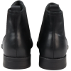 Mens Black Slip On Chelsea Boots Real Leather Smart Casual
