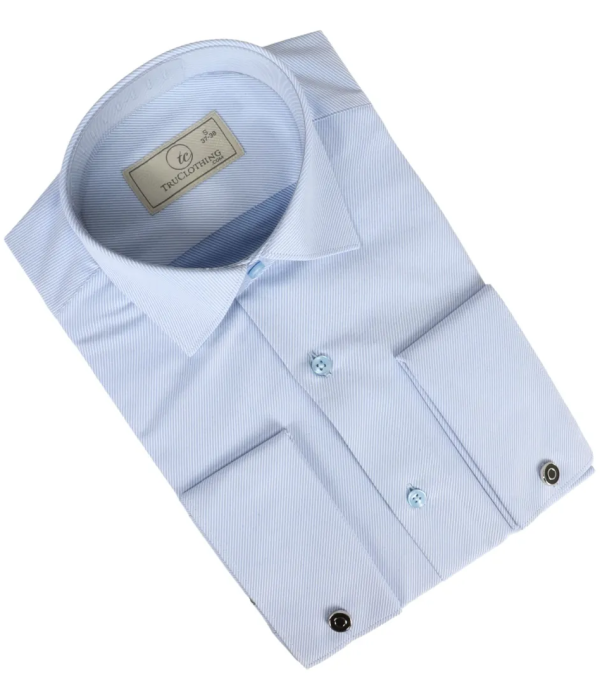 Men's Blue Double Cuff Oxford Shirt