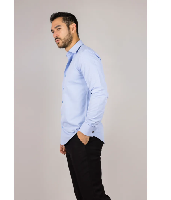 Men's Blue Double Cuff Oxford Shirt