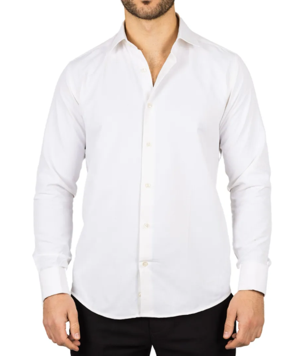 Men's Cream Double Cuff Oxford Shirt