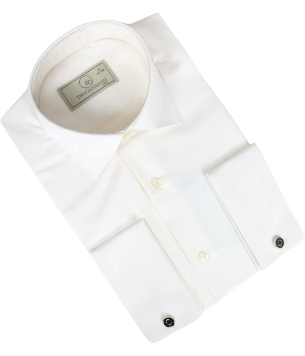 Men's Cream Double Cuff Oxford Shirt