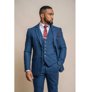 Orson – Men’s Blue Tweed Classic Blazer