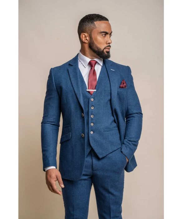 Orson - Men's Blue Tweed Classic Blazer