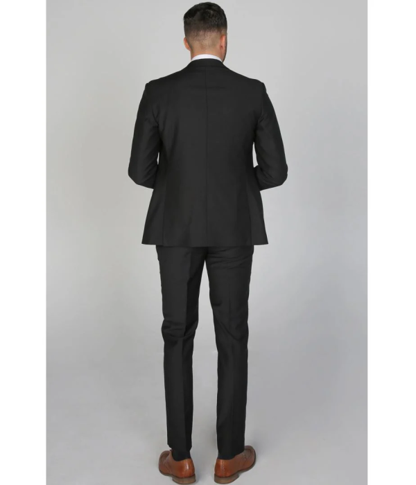 Parker - Men's Plain Black Blazer