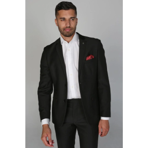 Parker – Men’s Plain Black Blazer