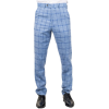Plowman - Men's Light Blue Checked Trousers