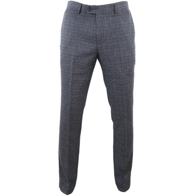 Ralph - Men's Navy Tweed Trousers