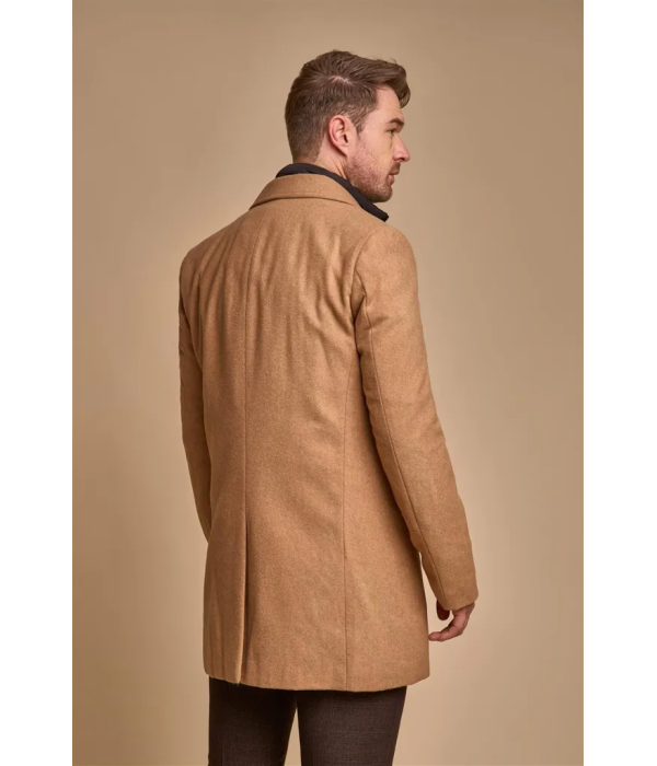 Sanford - Men's Camel Wool Blend Overcoat