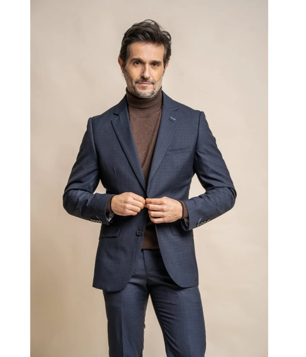 Seeba - Men's Classic Navy Blue Blazer