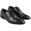 Mens Laced Real Leather Derby Shoes Smart Formal Classic Black