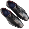 Mens Laced Real Leather Derby Shoes Smart Formal Classic Black