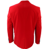 Men's Red Velvet Tux Blazer Satin Lapels Dinner Wedding Prom Black Tie