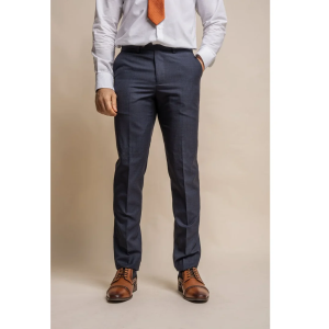 Seeba – Men’s Classic Navy Blue Trousers