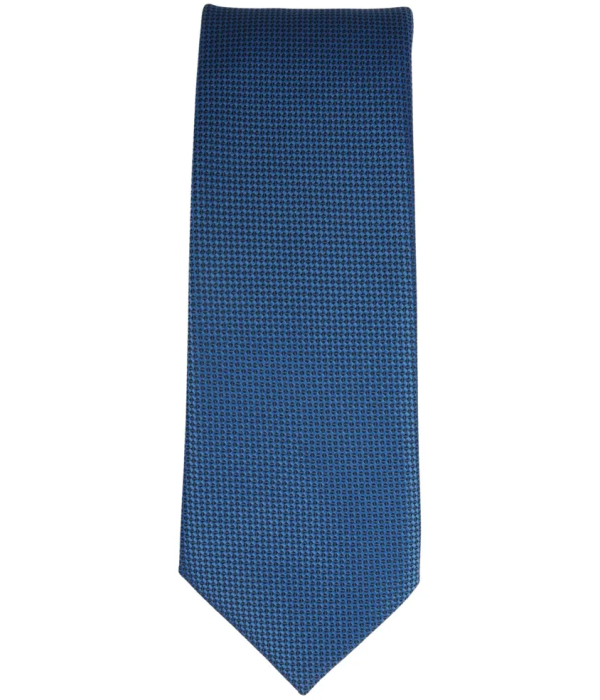 Men's Tie Pocket Sqaure Set Formal Solid Necktie - Blue