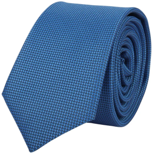 Men’s Tie Pocket Sqaure Set Formal Solid Necktie – Blue