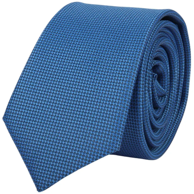 Men's Tie Pocket Sqaure Set Formal Solid Necktie - Blue