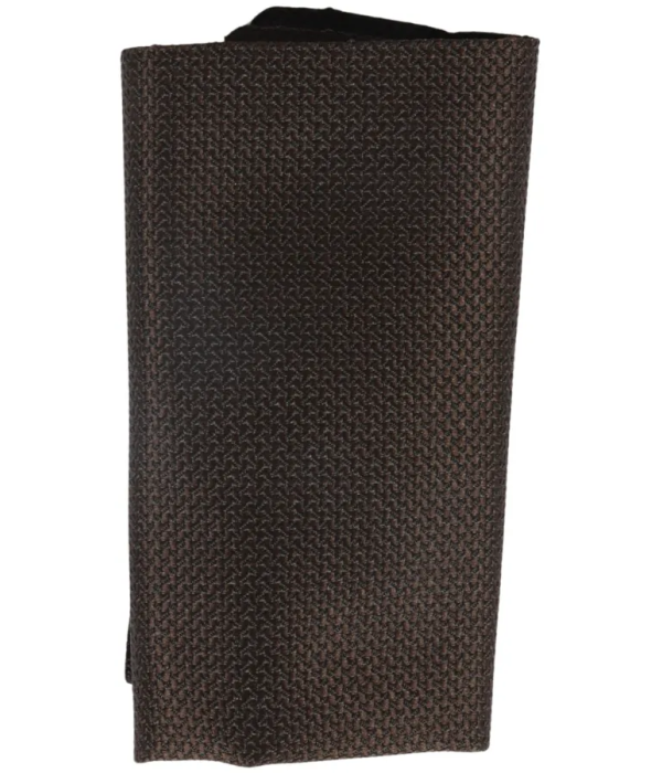 Men's Tie Pocket Sqaure Set Formal Solid Necktie - Brown