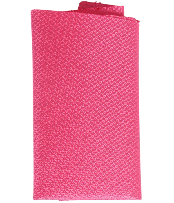 Men's Tie Pocket Sqaure Set Formal Solid Necktie - Fuschia