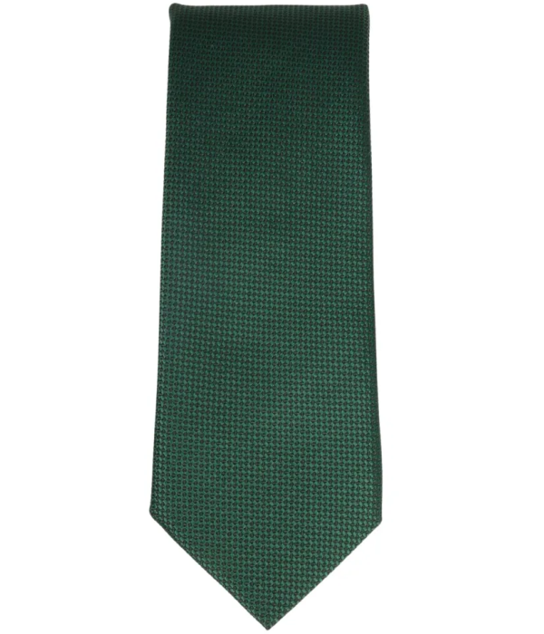 Men's Tie Pocket Sqaure Set Formal Solid Necktie - Green