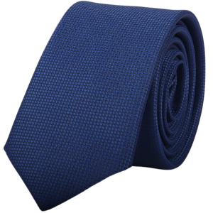 Men’s Tie Pocket Sqaure Set Formal Solid Necktie – Navy