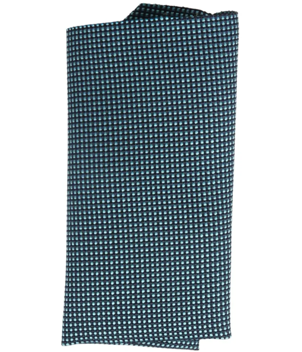 Men's Tie Pocket Sqaure Set Formal Solid Necktie - Turquoise