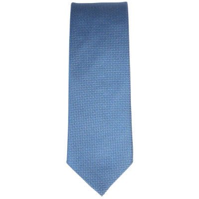 Men's Tie Pocket Sqaure Set Formal Solid Necktie - Sky Blue