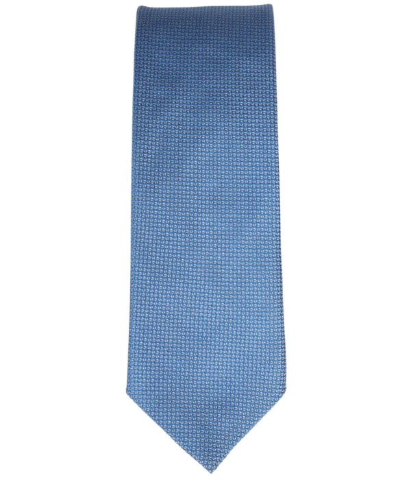 Men's Tie Pocket Sqaure Set Formal Solid Necktie - Sky Blue