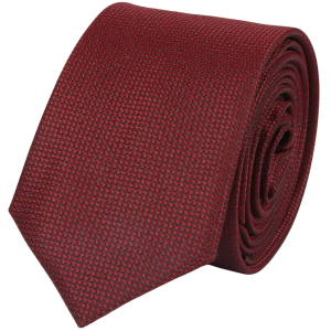 Men’s Tie Pocket Sqaure Set Formal Solid Necktie – Wine