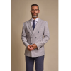 Tokyo - Men's Grey Double Breasted Blazer