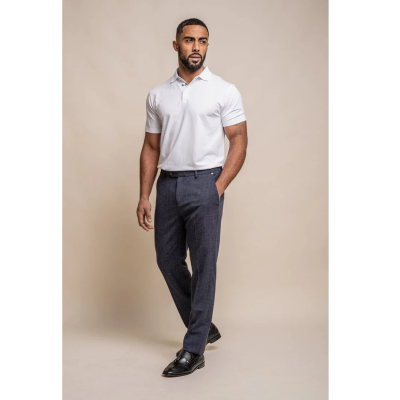 Tokyo - Men's Navy Blue Trousers