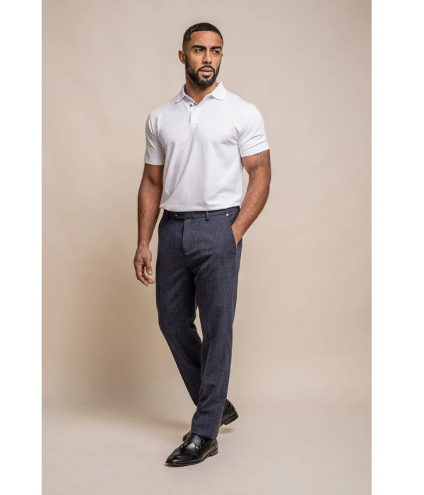 Tokyo - Men's Navy Blue Trousers